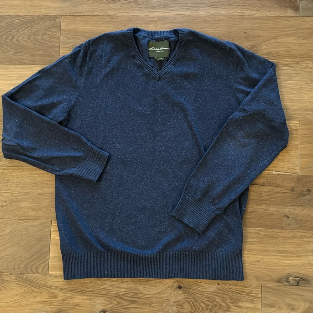 Eddie Bauer LT blue sweater